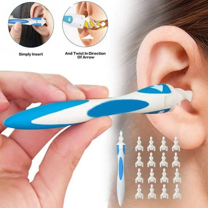 Spiral Silicon Removal Tool Reusable Earwax Cleaner