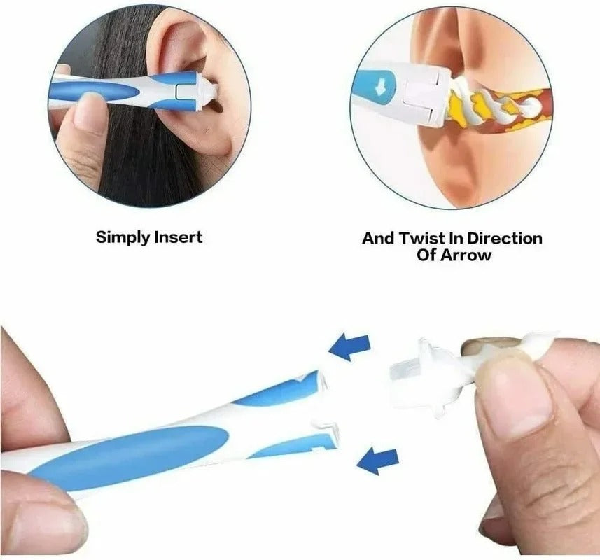 Spiral Silicon Removal Tool Reusable Earwax Cleaner