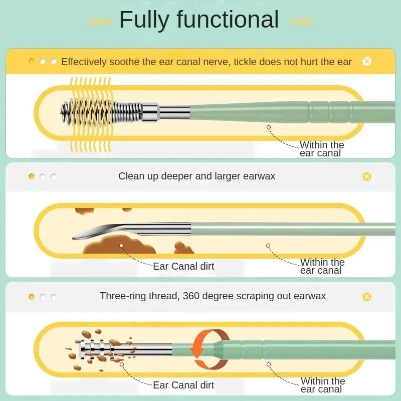 6 Pcs Ear Pick Ear Wax Removal Kit